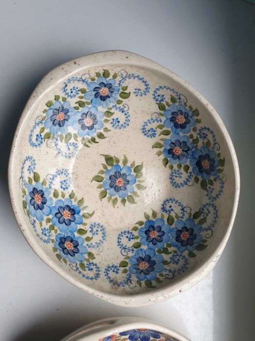 misy ceramiczne ręcznie malowane