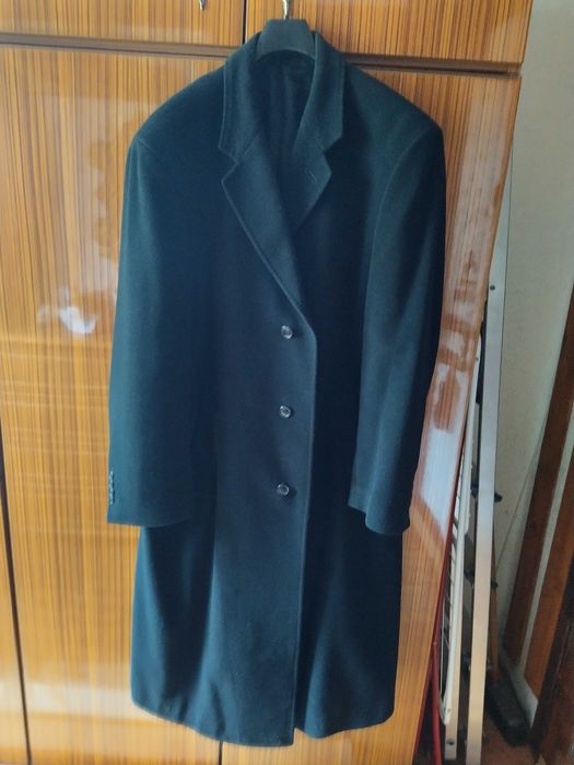 Płaszcz męski elegancki czarny. Dł.130 szer.60.