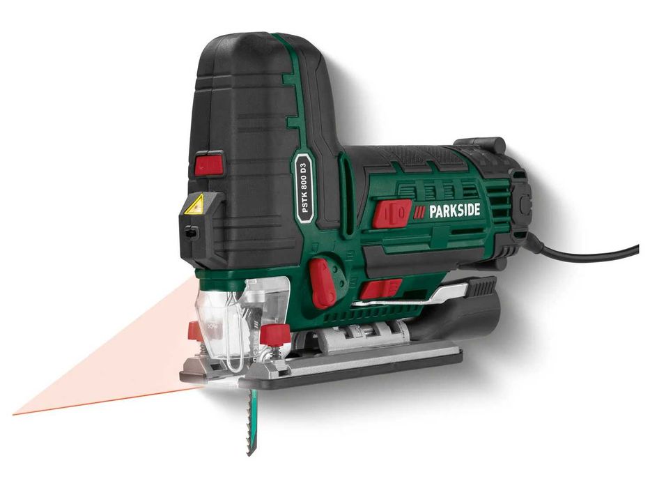 Wyrzynarka Bezszczotkowa Parkside PSTK 800W Laser Brzeszczoty