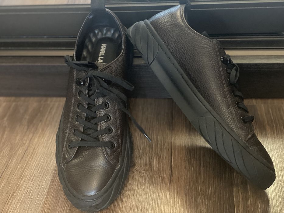 Чоловічі шкіряні кеди Karl Lagerfeld leather low-top sneakers