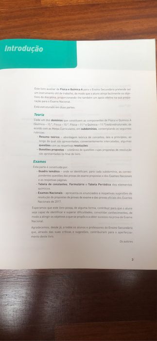 Livro de preparação para os exames - Física e Química A - 11° ano - ex