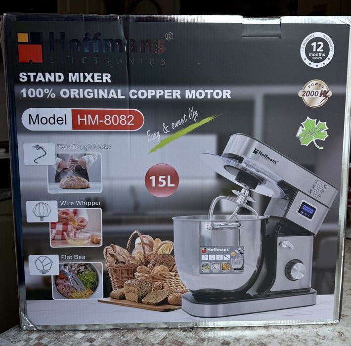 Міксер-тістоміс Hoffmans HM-8082 15L 2000 W
