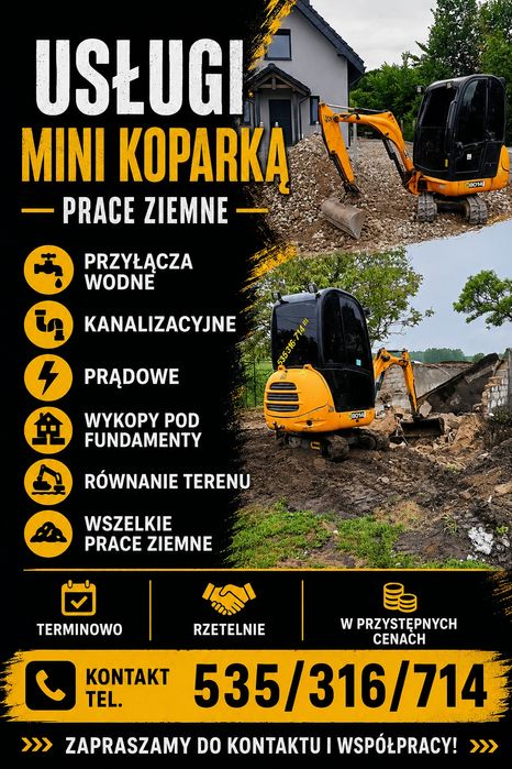 MINIKOPARKA-Usługi-Prace Ziemne!!!