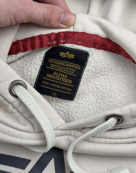 Худи Alpha Industries розмір ХЛ Свитшот Худи Casual Зипка