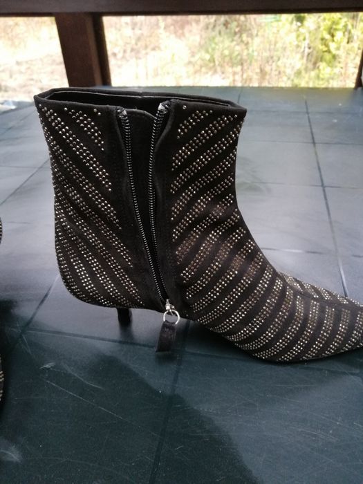 Botki czarne Zara Basic 38