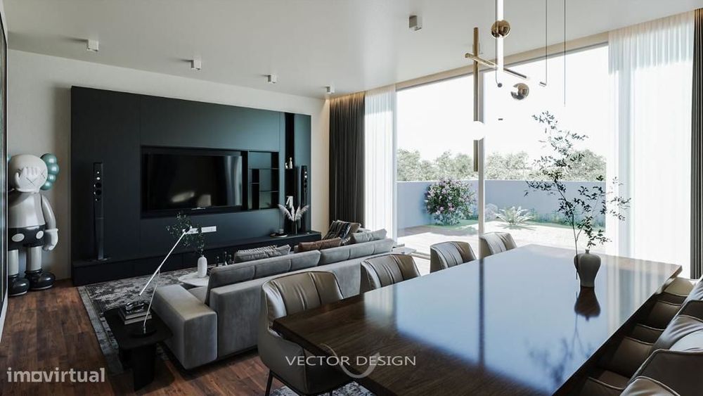 Moradia em Banda T3 c/ Jardim e Garagem Fechada - Tebosa, Braga