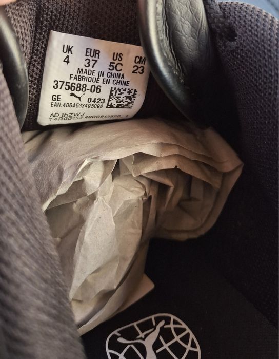 Кросівки Puma (Пума) р.37  чорні