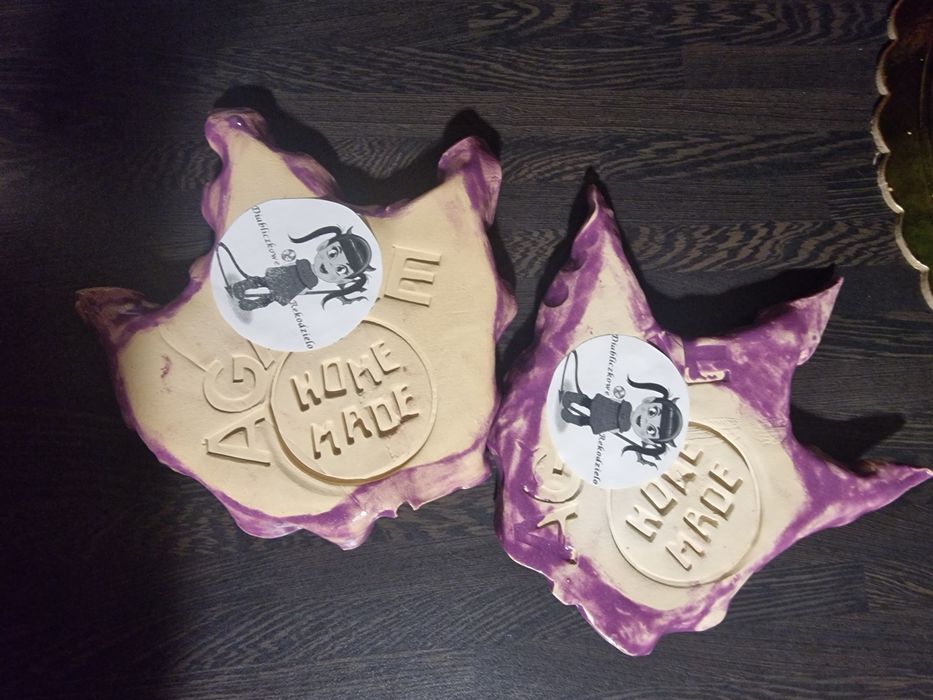 Rękodzieło Handmade talerzyki liście