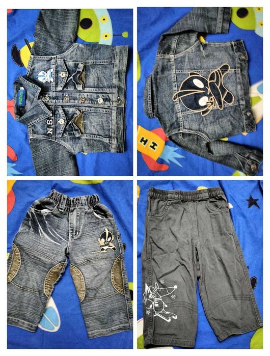 Джинсовий костюм на 1.5-2 роки+ джинси за все 50грн