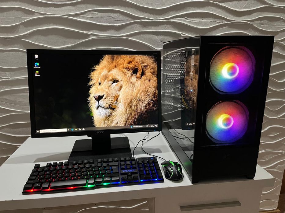 Komputer i5-7400 | RX 470 8GB |SSD|HDD|16 RAM|GAMINGOWY| Monitor