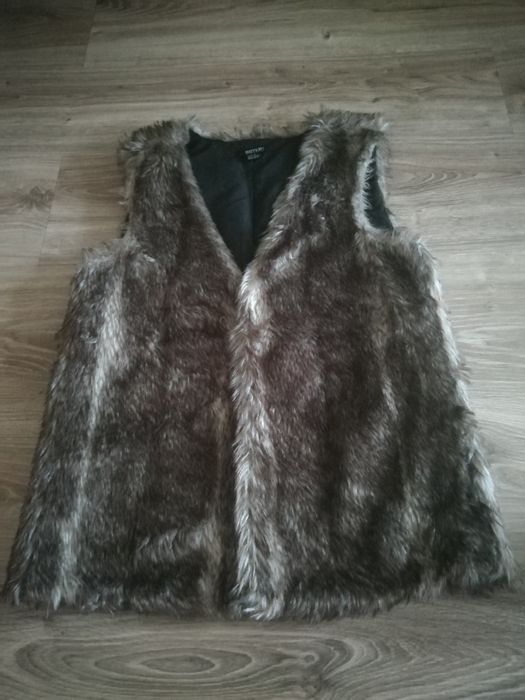 Bezrękawnik kamizelka futerko S/M