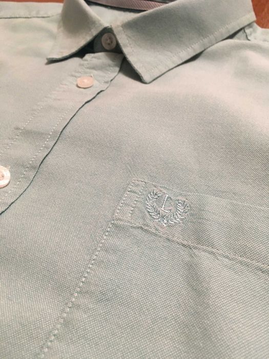 Рубашка хлопок l-xl англия  lincoln короткий рукав сорочка мужская новая