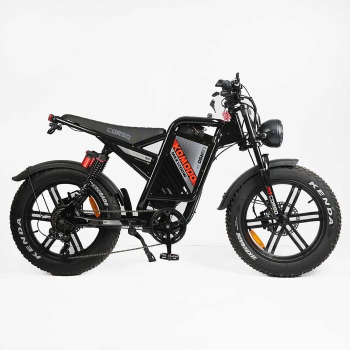 НОВИНКА 2026! Електровелосипед Corso Komodo 20 1200W,60V21AH -Червоний