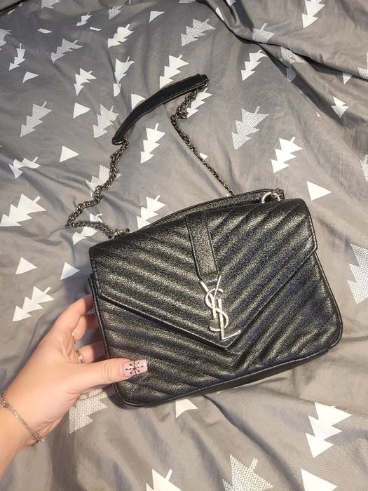 Torebka na ramie, czarna ,,ysl"