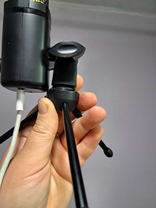 Топовий ігровий мікрофон FDUCE з RGB підсвіткою / Студійний USB мікрофон для стримів та ігор