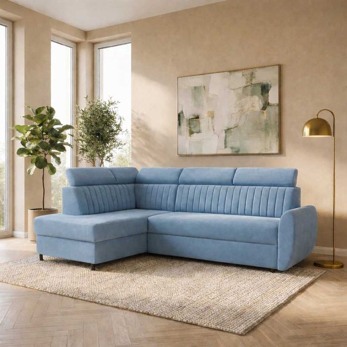 Narożnik SANTI MINI – Komfort | Funkcja spania | Podwójna Sprężyna |