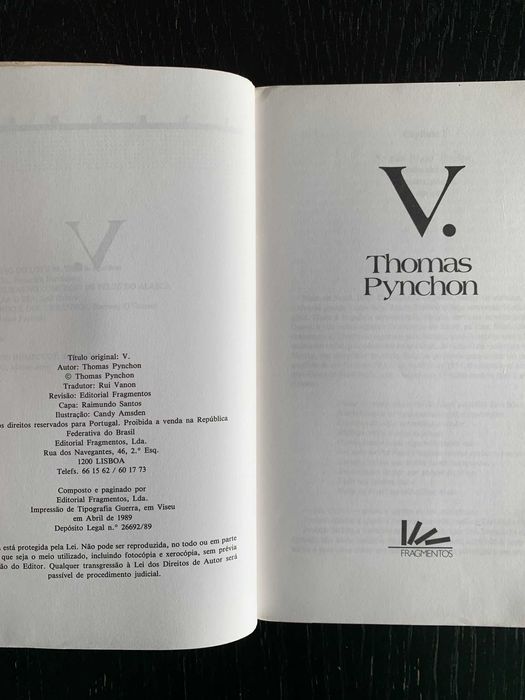 V , Thomas Pynchon