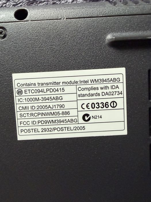 Laptop na części