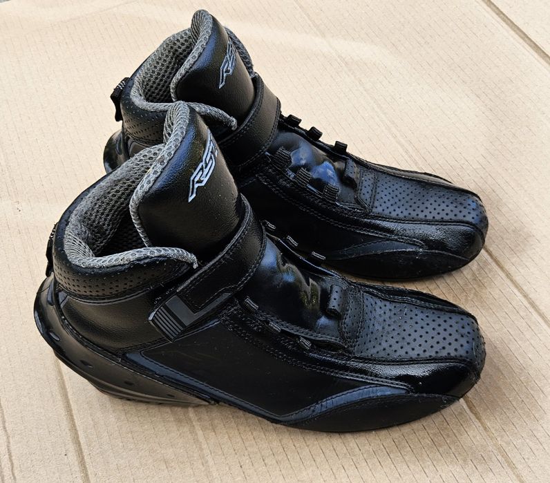 Rst buty 42 motocyklowe czarne ochraniacze motor