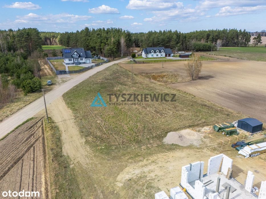 Działka 2458 m² z WZ na 2 domy 5 km od jeziora