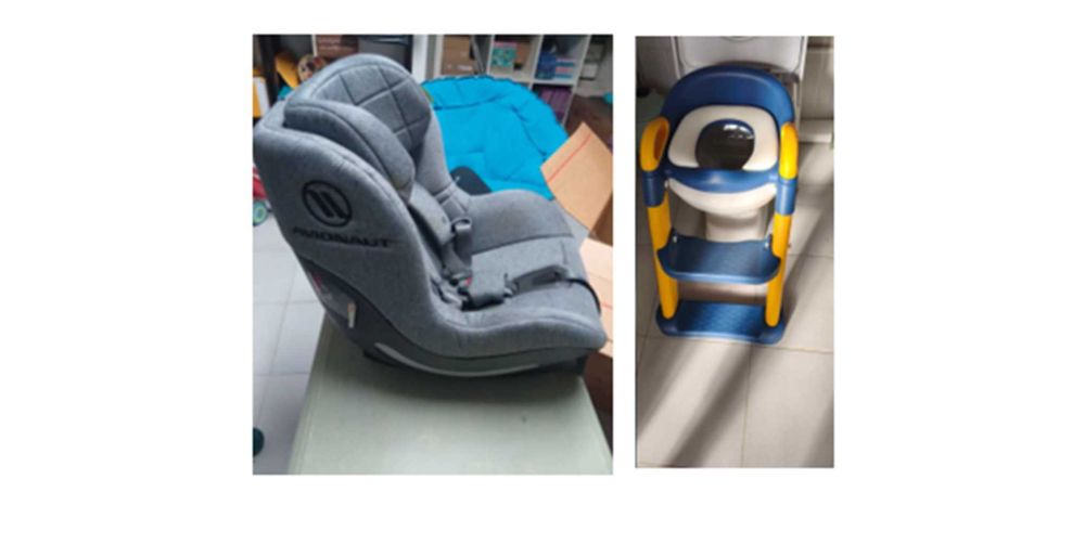 Cadeira de Bebé Auto e Base Isofix da AVIONAUT + Escada para Sanita