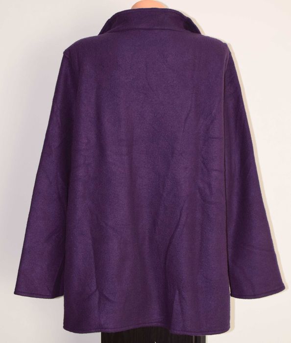 Płaszcz narzutka flauszowa Claire Neuville 48/50 Nowa