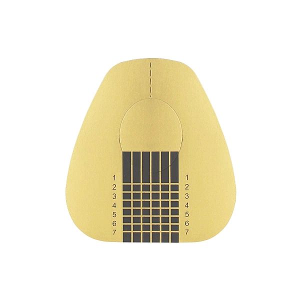 Szablony / formy szerokie uniwersalne złote 20 szt. / Bass Cosmetics