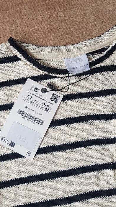 дитячий светрик ZARA на 120 см розмір 6-7