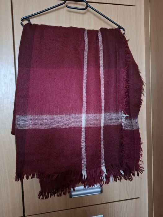 Szalik zimowy bordowy