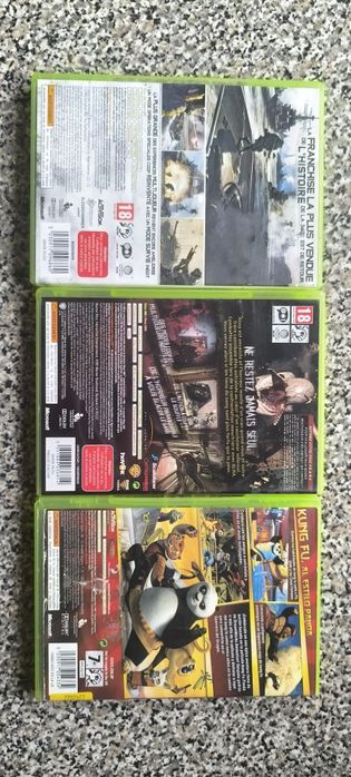 Conjunto de 3 jogos Xbox 360+5 cds danificados