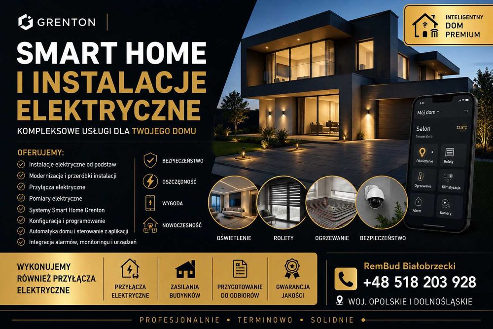 Usługi elektryczne/elektryk | SMART HOME | GRENTON | AMPIO | Systemy