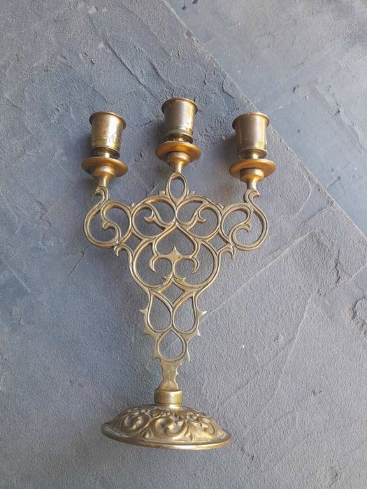 Підсвічник латунний