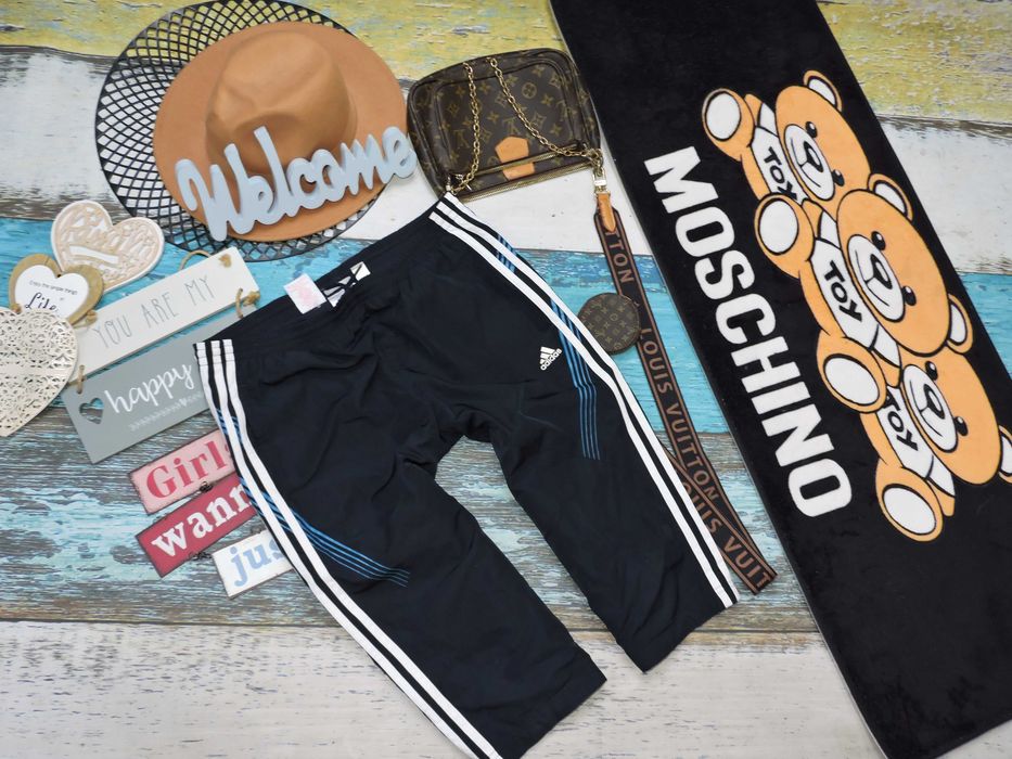 Adidas  Spodnie rybaczki sportowe logo 164