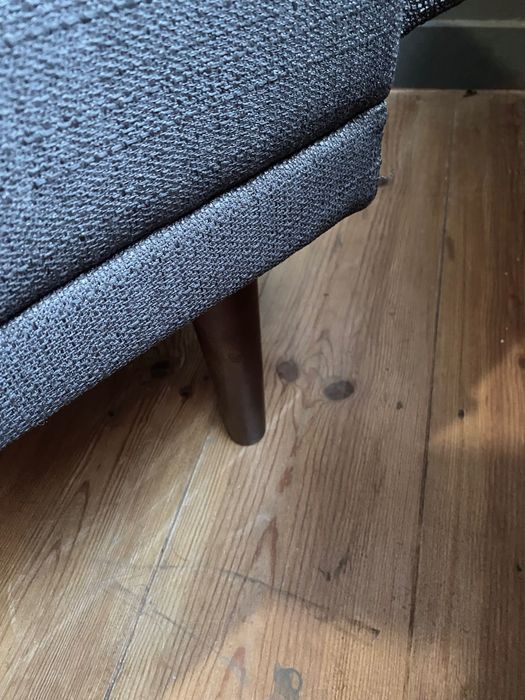 Sofá cama lá redoute cinza antracite 3 lugares praticamente novo