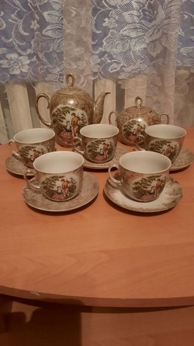 Фарфоровое чайное трио Германия.Стаканы.Бокалы.Сервиз кофейный.