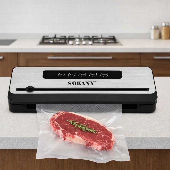 Вакуумный упаковщик Sokany SK-13076 (200 Вт) — профессиональная свежесть у вас дома, вакууматор