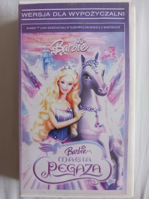 Bajki dwie kasety Video VHS: Barbie Magia Pegaza + Szeherezada