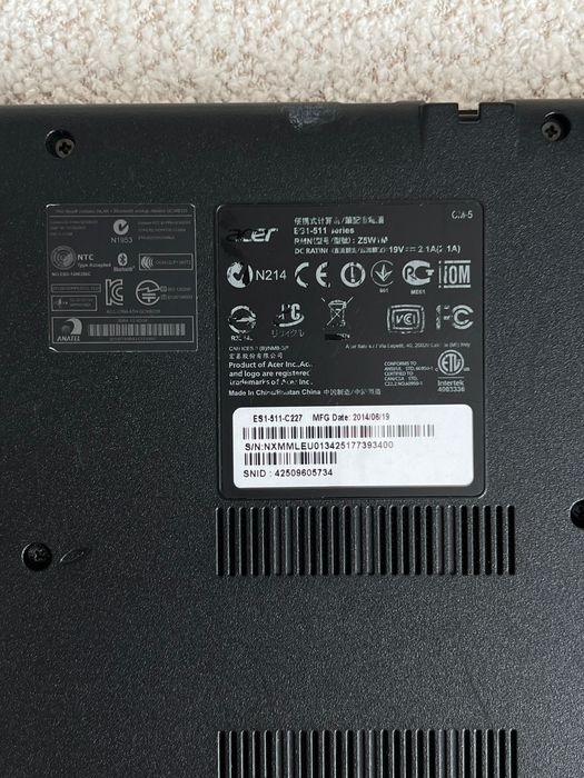 Acer aspire e 15 ES 1 511 c227