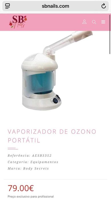 vendo vaporizador de ozónio portatil