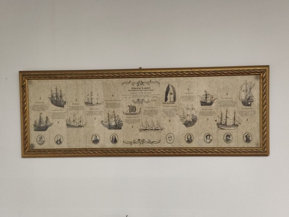 Quadro motivos Náuticos "Cognac Land"