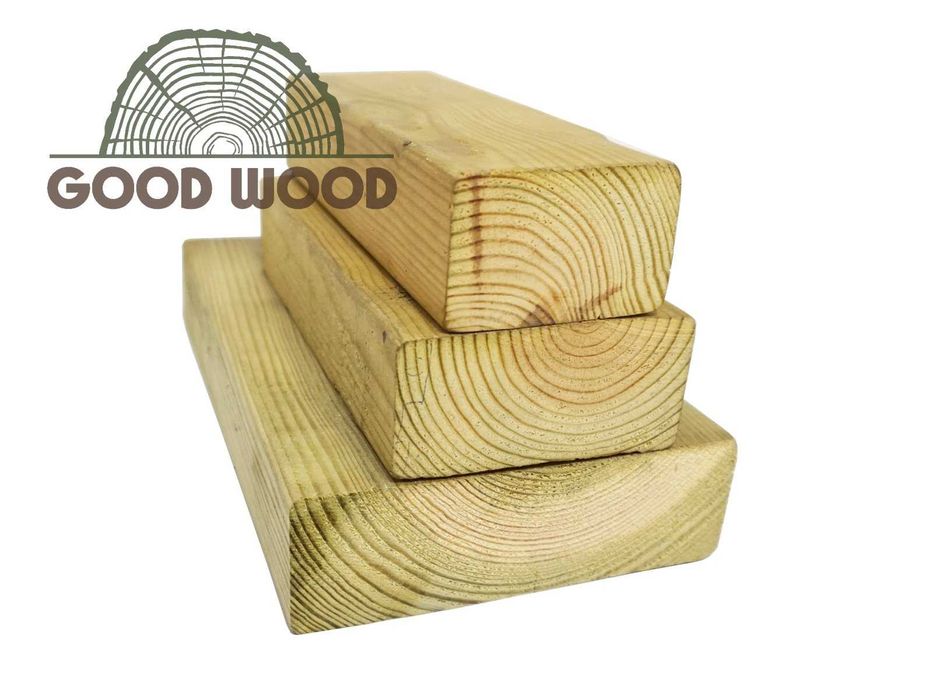 Kantówki 45x145 IMPREGNOWANE C24 legary tarasowe drewno ze SZWECJI!