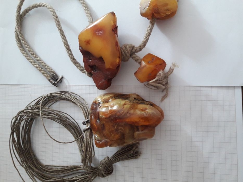 Wisior bursztyn bałtycki