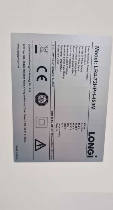 Panele fotowoltaiczne Longi 450W - Fotowoltaika