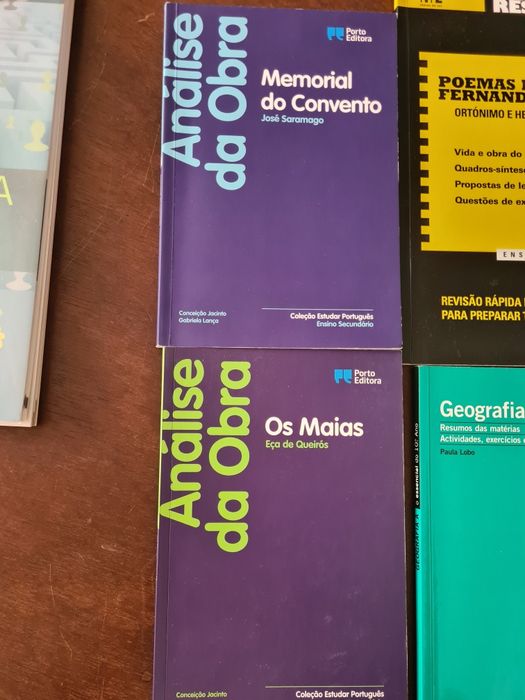 Livros de apoio escolar e exames