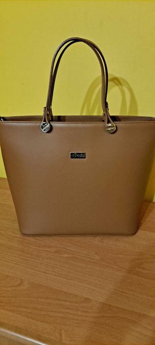 Torebka skórzana Ryłko kolor Toffi