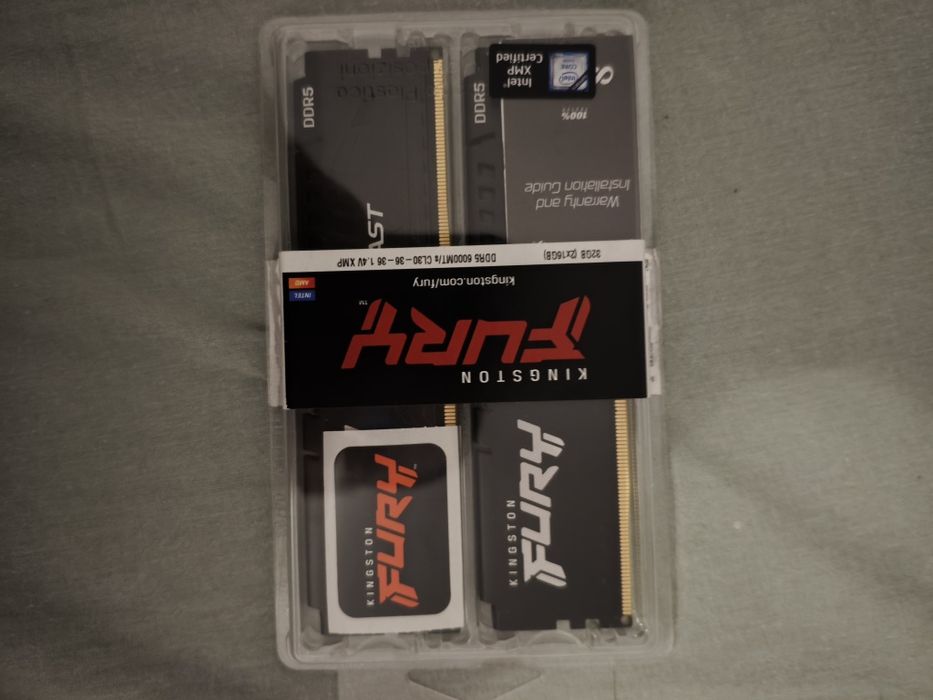 Pamięć RAM KINGSTON Fury Beast Black XMP 32GB (2x16GB) 6000MHz
