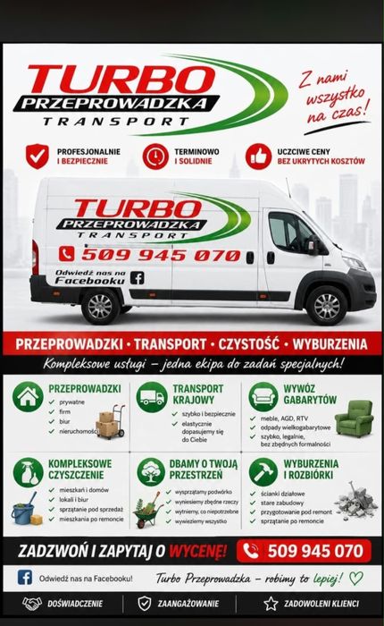 Przeprowadzki Transport Krajowy Wywóz Gabarytów Kompleksowe Czyszczenie Wyburzenia I rozbiórki