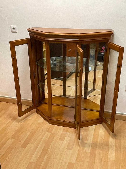 Movel antigo, Vitrine, Expositor, altura 120 X103X38 cm