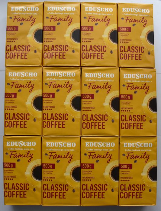 Zestaw kawy na cały rok – 12× Eduscho Family 500 g