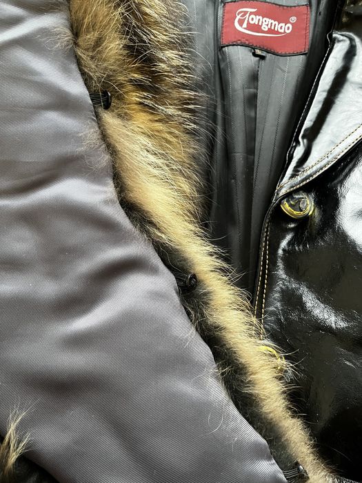 Куртка шкіряна з хутром